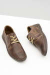 Brown Leather Men's Marko Half Boots