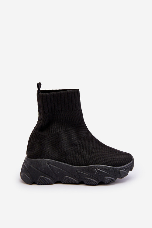 Children's Sporty Sock Shoes Black Zaelin