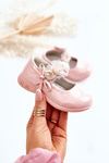Children's Ballerinas With Velcro Pink Evelyn