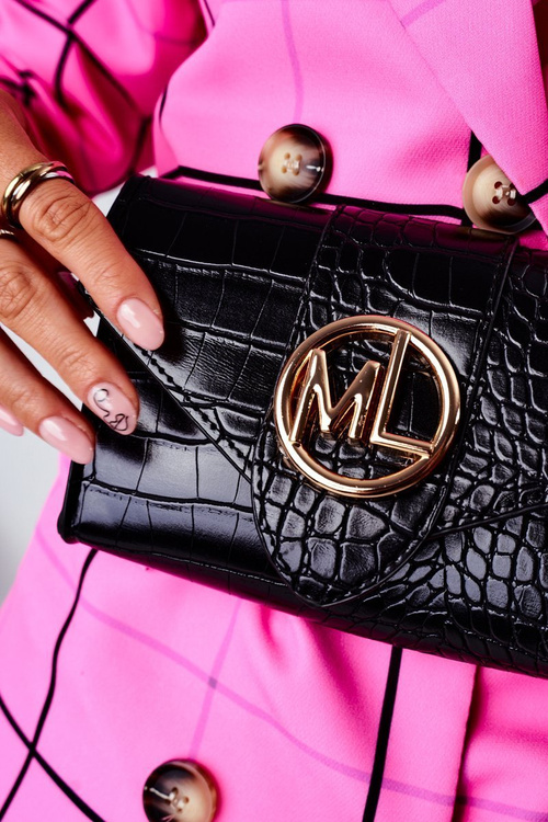 Small Purse Kidney Bag 2in1 Bruno Rossi Black