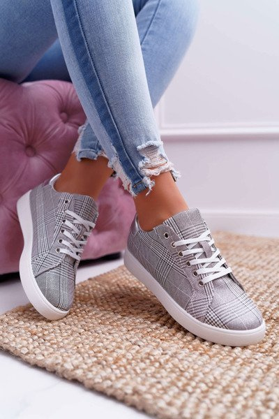 Women's Crate Sneakers Brocade Grey Bellisa