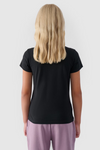 Girls Smooth Cotton T-shirt Black 4F 4FJWMM00TTSHF1658-20S