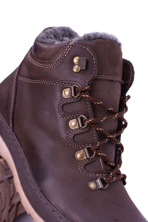 Brown Warmed Leather Men's Abelo Boots