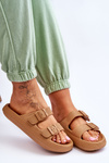 Women's Light Foam Slides Brown Cleve