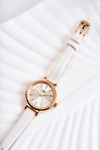 Michael John Gold ladies watch with cubic zirconia
