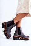 Ankle Boots Worker Maciejka Gray 05312-03
