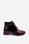 Women's Leather Boots Shoes Maciejka 5743A-23 Burgundy