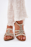 Women's Flat Sandals With Woven Straps Artiker 56C1323 White