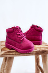 Kids Trappers Boots With Zipper fuchsia Dexter