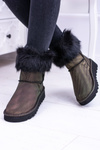 Women's Snow Boots High With Fur Fourrure