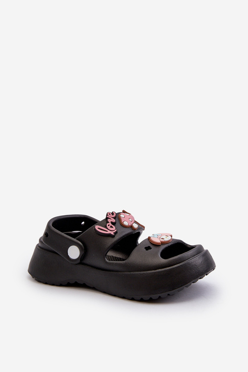 Lightweight Children's Foam Slippers with Black Decorations Ifrana