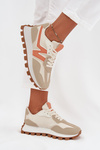 Women's Beige Sports Sneakers Kalelia