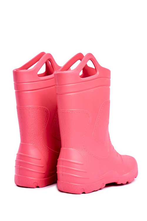 Children's Rubber Galoshes Boots Pink Removed Insert Abbey