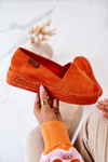 Slip-on Suede Espadrilles Orange Lesley