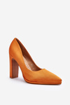 Orange Pump Heels Piatti