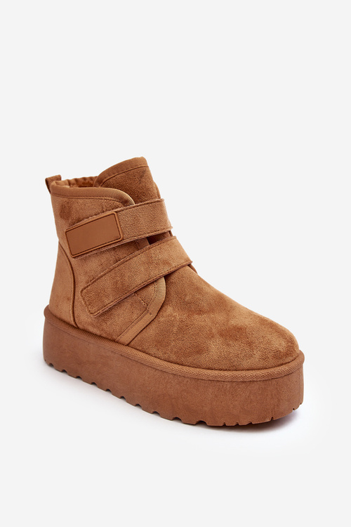 Women's Platform Snow Boots Camel Naredi