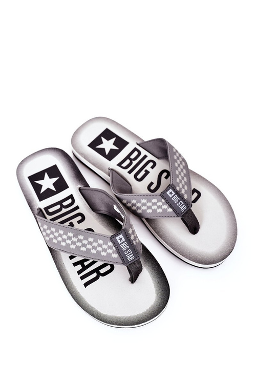 Men's Slippers Flip-Fops Big Star HH174813 Grey