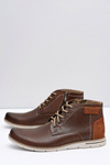 Men's Fresco Brown Warmed Leather Boots