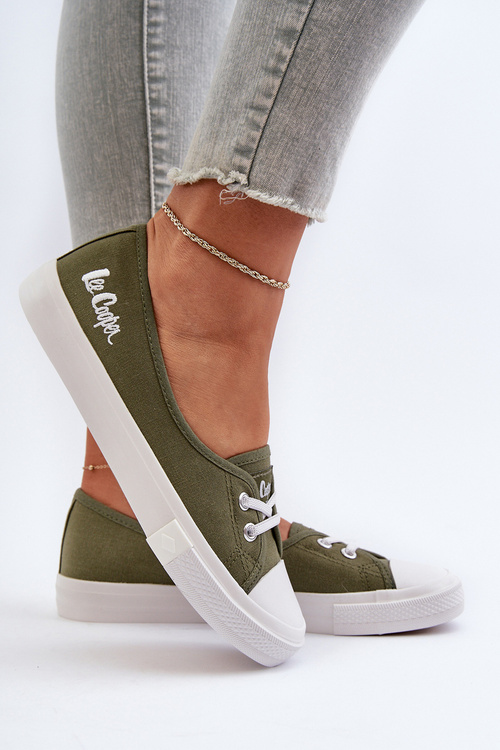 Trampki Tenisówki Damskie Zielone Lee Cooper LCW-24-31-2729