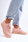 Buty Sportowe Damskie Wsuwane Materiałowe Różowe Zauna C2002