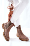 Leather Chelsea Boots Nicole Brown Brace