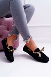 Women's Mokassins Lu Boo Comfortable Black Plummy