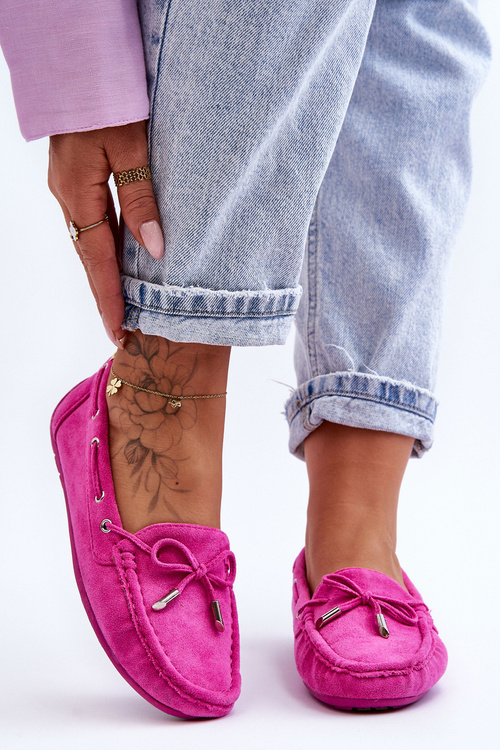 Women's Suede Moccasins Pink Si Passione