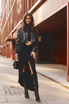 Leather Heeled Boots Black Melisandra