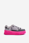 Women's Platform Sneakers Gray Finos