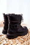 Children's Boots With Buckle Black Dollay