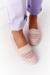 Ażurowe Wsuwane Tenisówki Slip-On Różowe Chillout