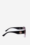 Women's Classic Sunglasses With Decorative Details UV400 Black-Brown