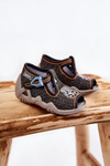 Children's Sandals slippers Befado Traktorek 217P111 Dark grey