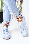 Women's Classic Sneakers Blue Ecoma