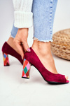 Suede Sergio Leone PB135 Fuchsia pumps