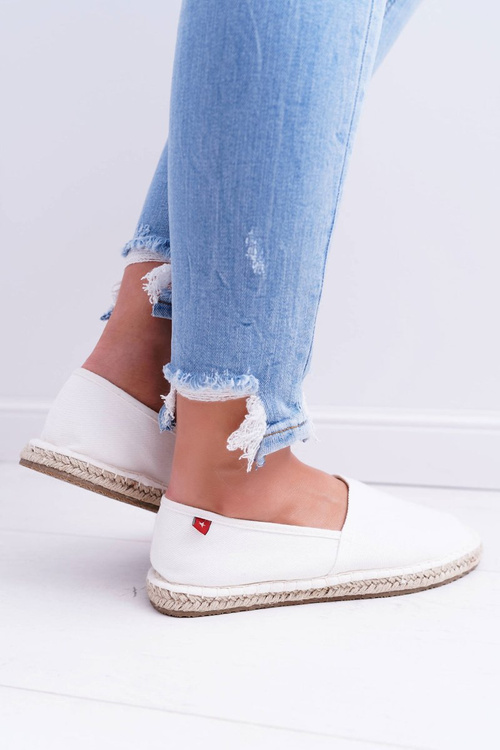 Women's Espadrilles Braided Sole White Big Star DD274A148