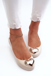 Women's scented ballerina flats with a heart ZAXY NN285009 beige