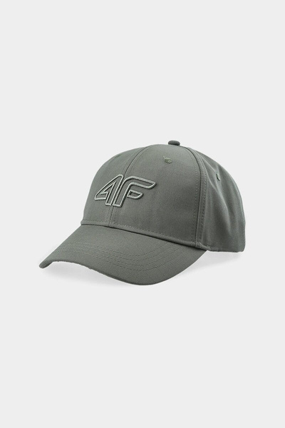 Czapka Z Daszkiem Uniseks Czarna 4F STRAPBACK 4FAW23ACABF160-43S Khaki