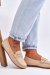 Women's Classic Suede Loafers Beige Ivana