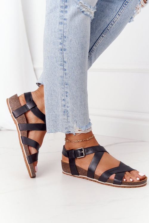 Sandals On The Cork Sole Big Star DD274A009 Black