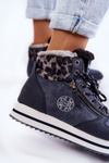 Women's Warm Boots Lee Cooper LCJ-22-31-1450 Navy blue