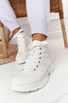 Women's High Sneakers On A Chunky Sole White Trissy