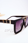 Okulary Przeciwsłoneczne Damskie V130037 Czarne Gradient Fioletowy