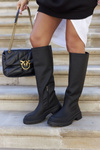 Women's High Black Boots Black Whats Going On
