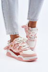 Women's Sneakers with Chunky Lacing Pink Miatora