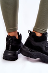 Women's High Sport Shoes Memory Foam System Big Star KK274356 Black