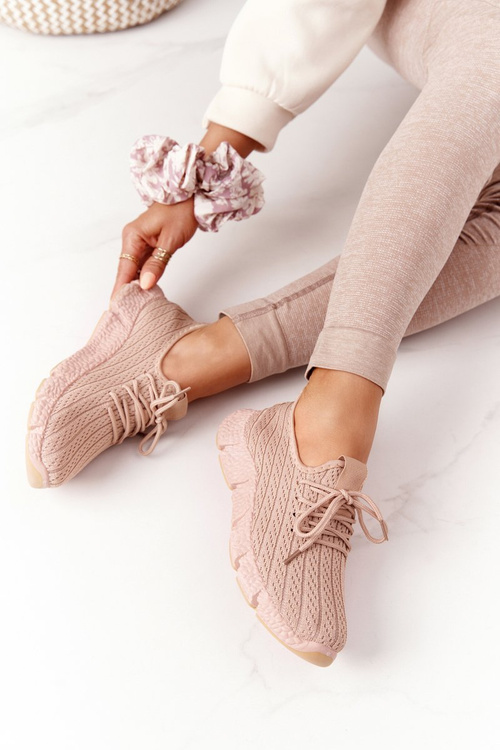 Women's Sport Shoes Sneakers Beige Training