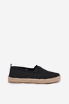 Espadryle Damskie Z Plecionką Czarne Vinceza 13624