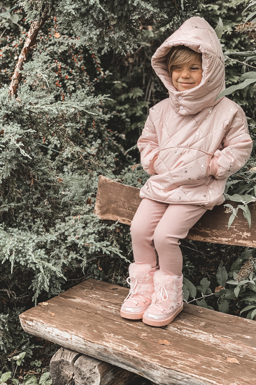 Children's Snow Boots With Fur Pink Minnie Mouse
