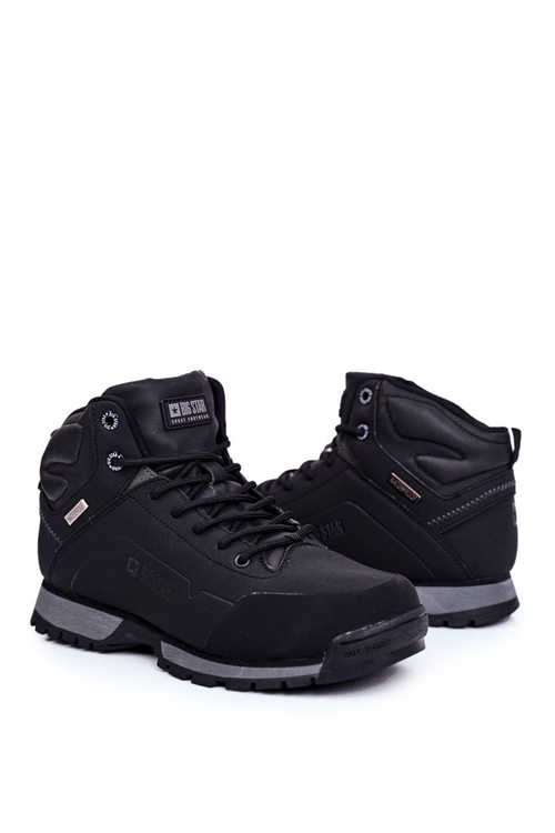 Trekkingowe Męskie Buty Big Star Outdoor Czarne GG174395